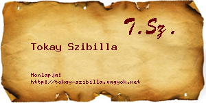 Tokay Szibilla névjegykártya